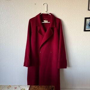 NICHOLAS the label wool coat NWOT Dark Plum